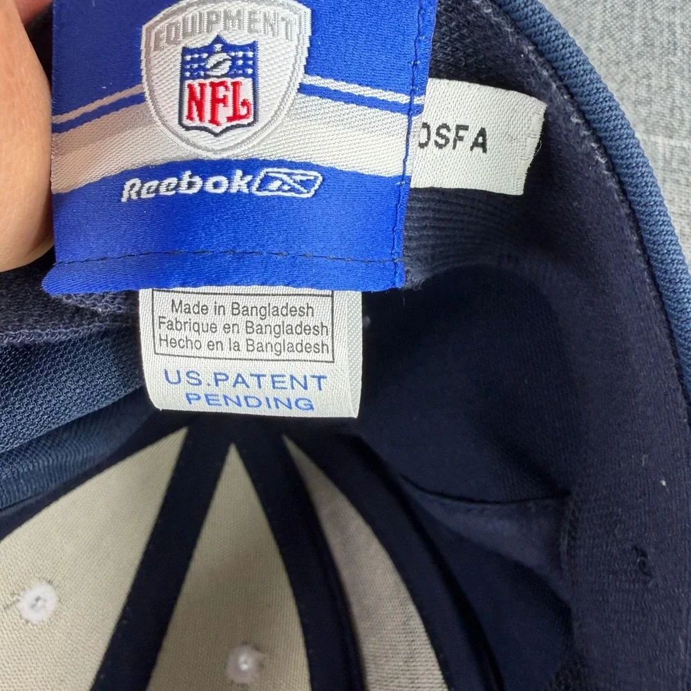 Vintage Dallas Cowboys NFL Sideline Hat Cap Mens OSFA Navy Reebok NWT Stars